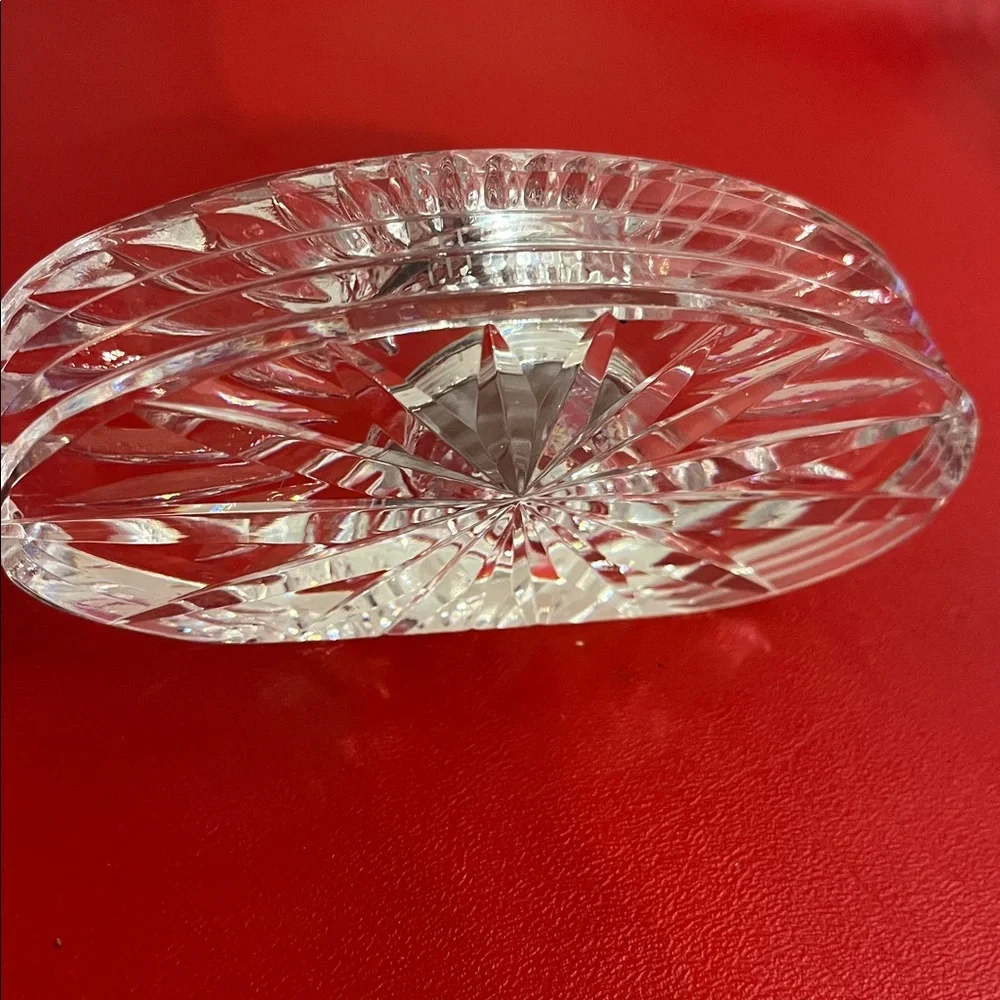 Waterford Crystal Clock with Black and Silver Details